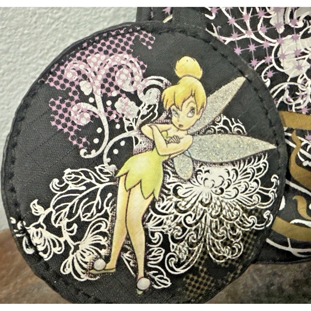 Vintage Disney Tinker Bell Makeup Cosmetic Bag w/ Attached Mirror NWT Zip Pouch
